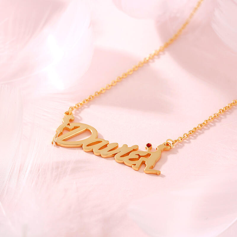 Jeulia "Will You Marry Me" Personalized Sterling Silver Name Necklace