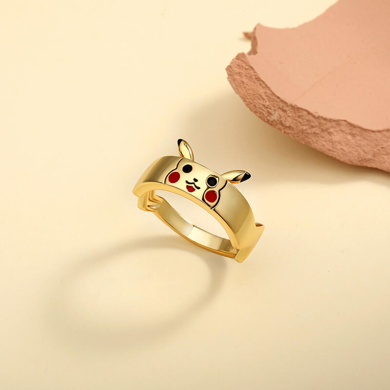 Jeulia "I Choose You" Cute Design Sterling Silver Women's Band