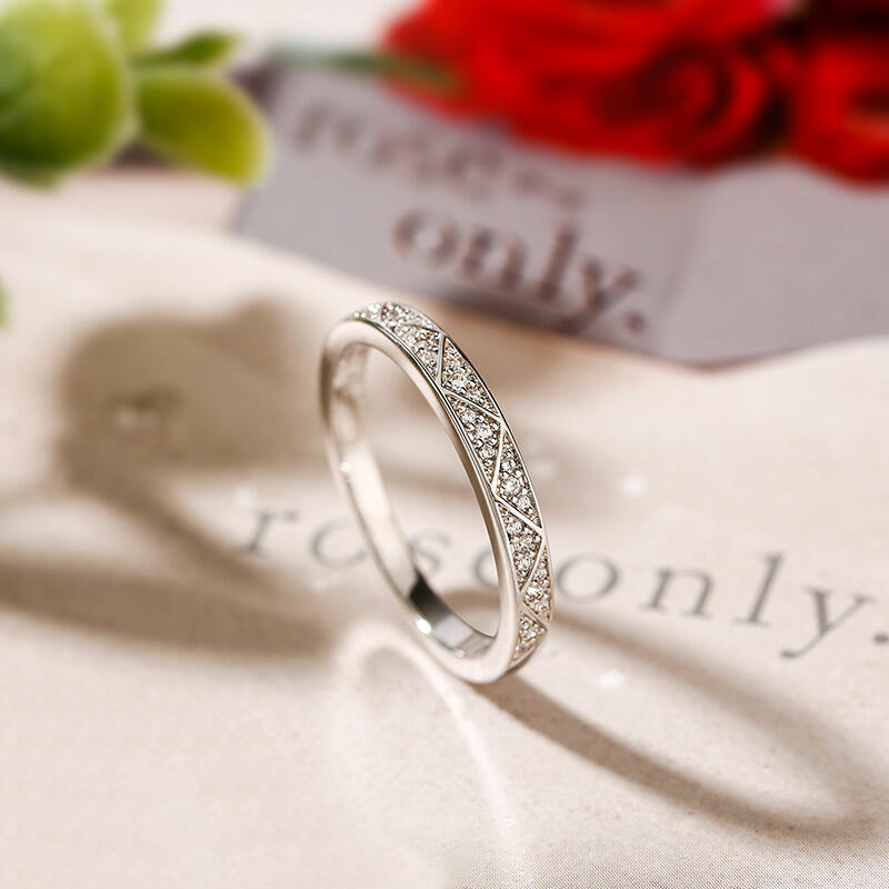 Jeulia Anillo de compromiso para mujer de plata esterlina