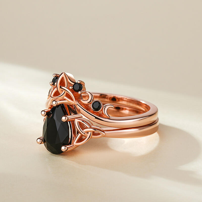 Jeulia ヴィンテージ シルバー リング セット