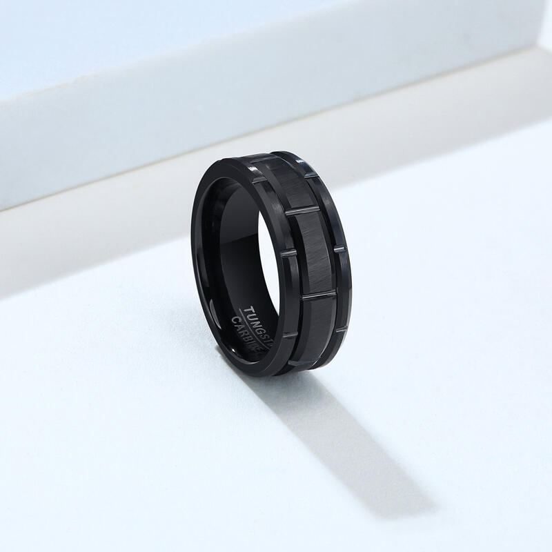 جوليا حزام من الفولاذ التنغستن للرجال باللون الأسود