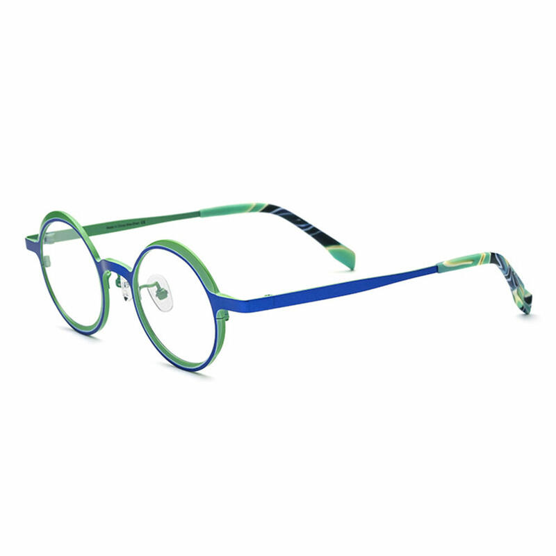 Neoco Round Blue Glasses