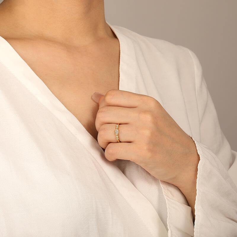 "Best Love"  Stackable Dainty Ring