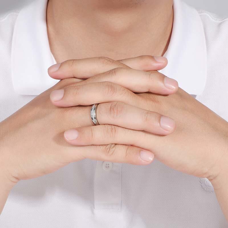 "Forever Together"Men's Wedding Ring