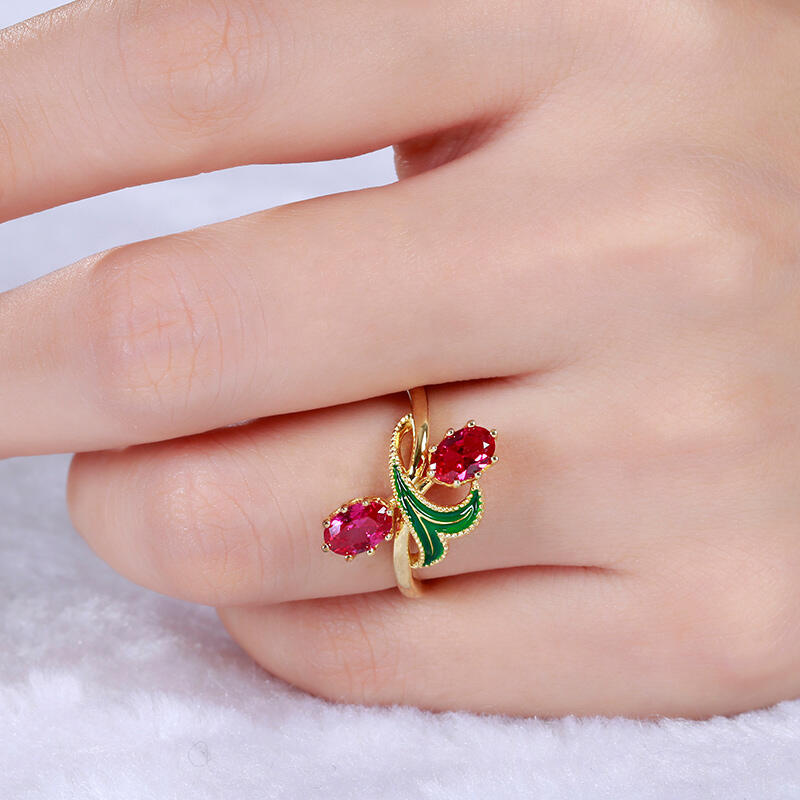 Jeulia Anillo Con Dos Tonos En Plata De Ley