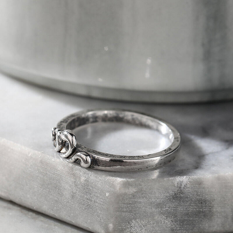 Jeulia "Ocean Wave" Pierścionek srebrny