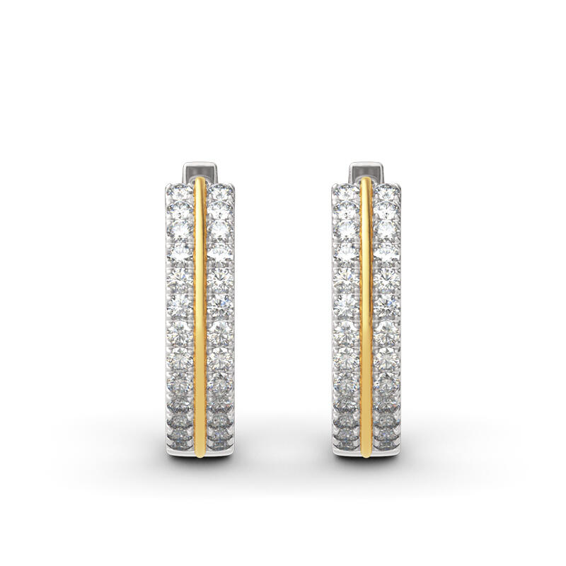 Jeulia Classic Sterling Silver Hoop Earrings