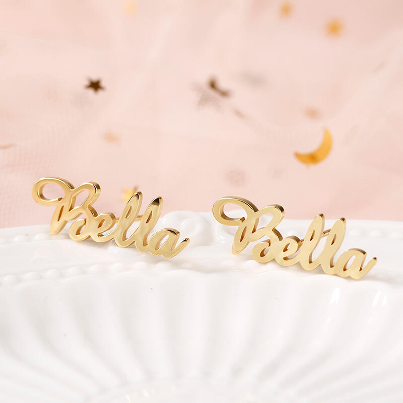 Aretes con Nombre Personalizado "ámate A Tí Mismo"