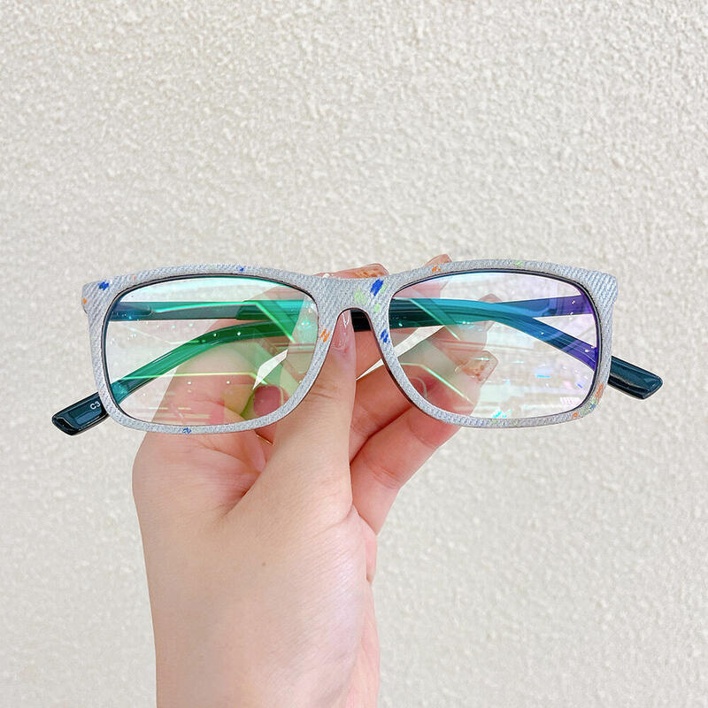 Angeoo Square White Glasses