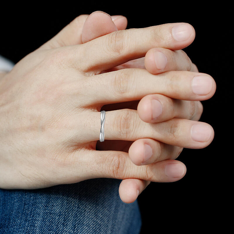 "To All the Yesterdays Ahead" Men's Wedding Ring