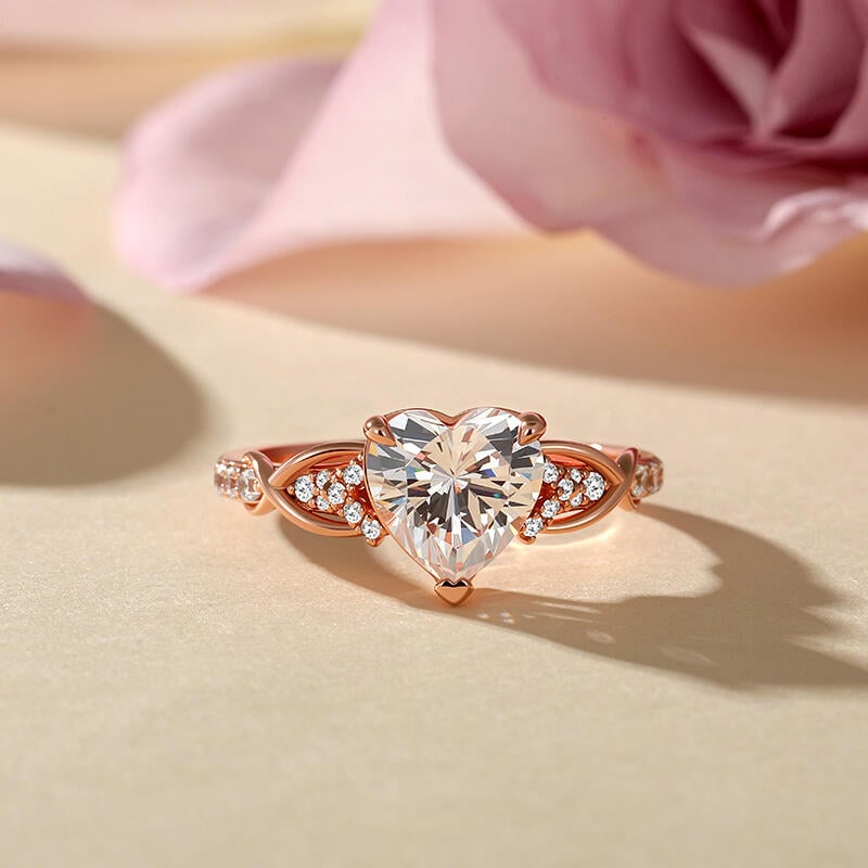 Infinity Heart Engagement Ring