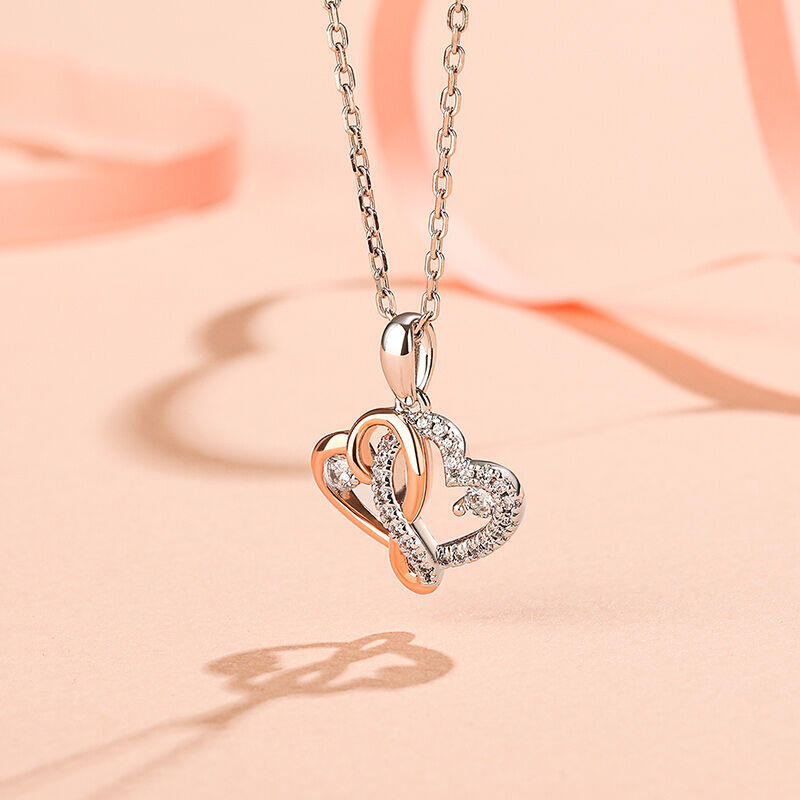 Jeulia "Whispering Love" Sterling Silver Jewelry Set