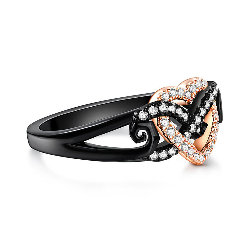 Jeulia Bague Amour sans fin Cœur Infini Argent Sterling