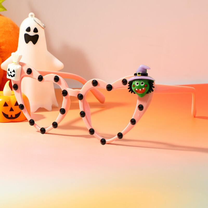 Halloween Cedriea Heart Pink Glasses