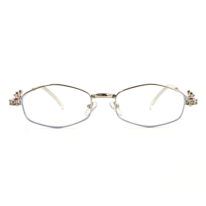 Penny Ovale Silberne Brille