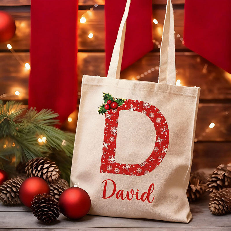 Personalised Name Christmas Gift Bag Beautiful Gift for Friends