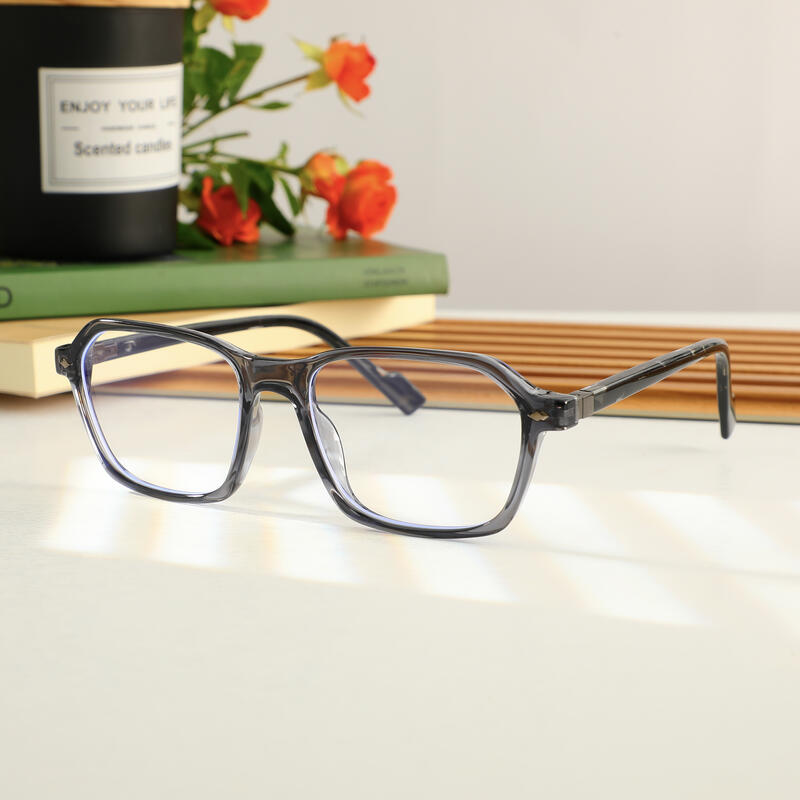 Gresham Rechteckige Graue Brille