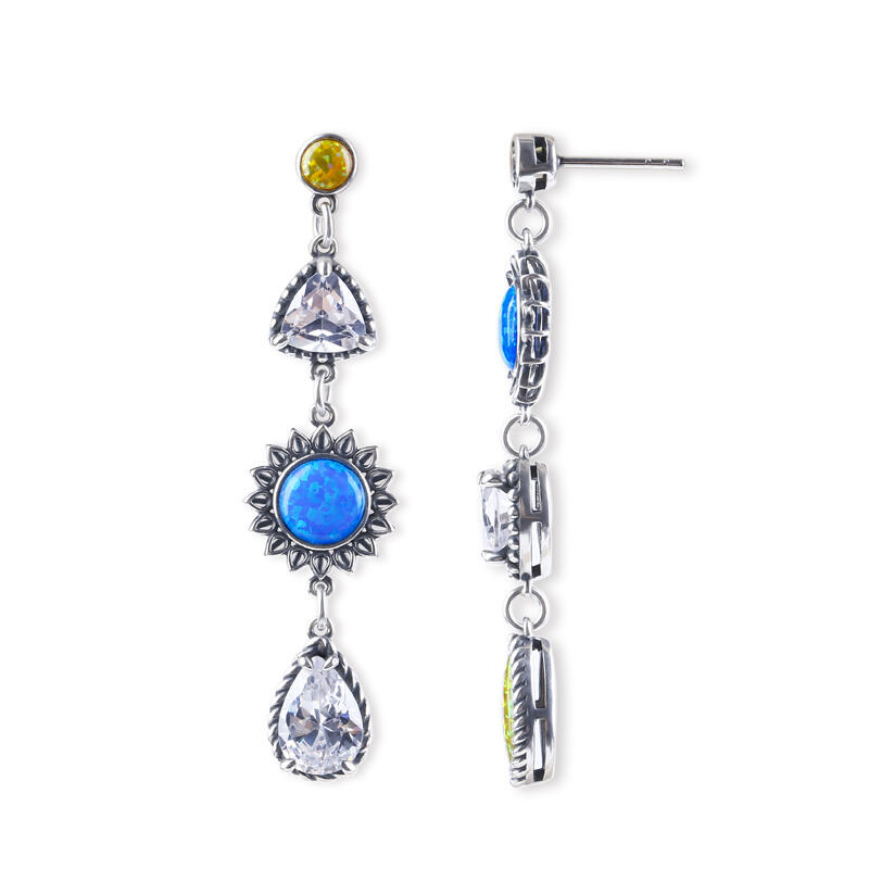 Jeulia Love at First Sight Opal Earrings