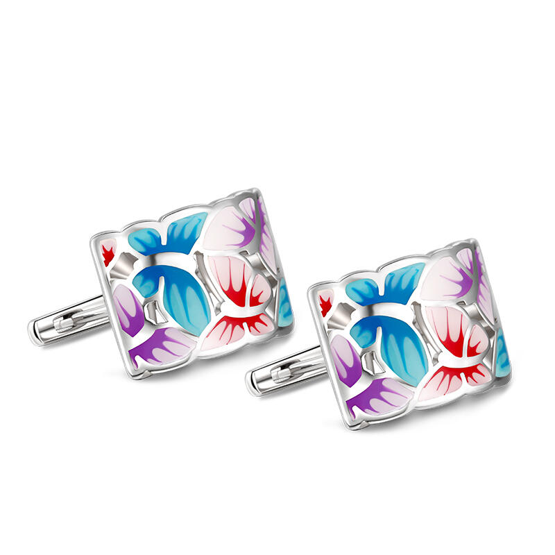 Jeulia Brincos de prata esmaltados