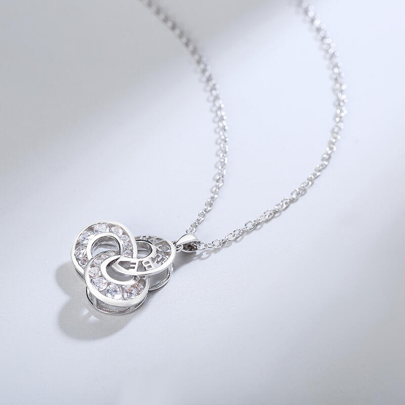 Jeulia "Hope" Personalized Sterling Silver Necklace