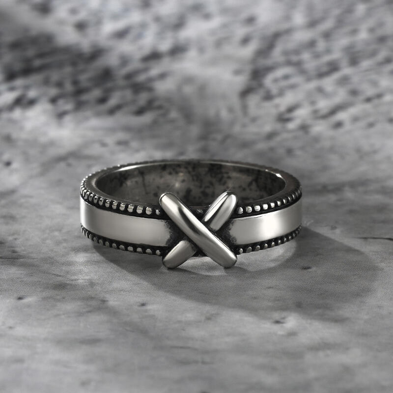 Jeulia "X mystérieux" Bague Motif de Nœud Argent Sterling