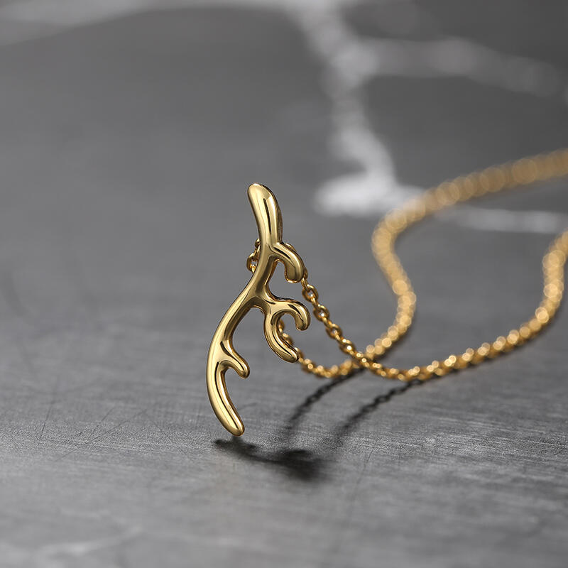 Jeulia Collana con Ciondolo Corna di Cervo in Argento Sterling