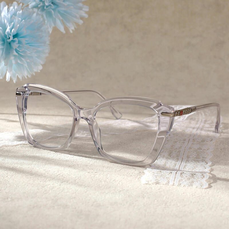 Dolores Cat Eye Transparent Glasses