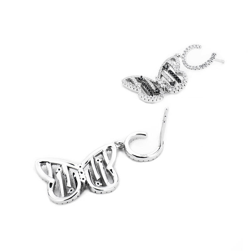 Jeulia "Be Free" Butterfly Shaped Sterling Silver Earrings