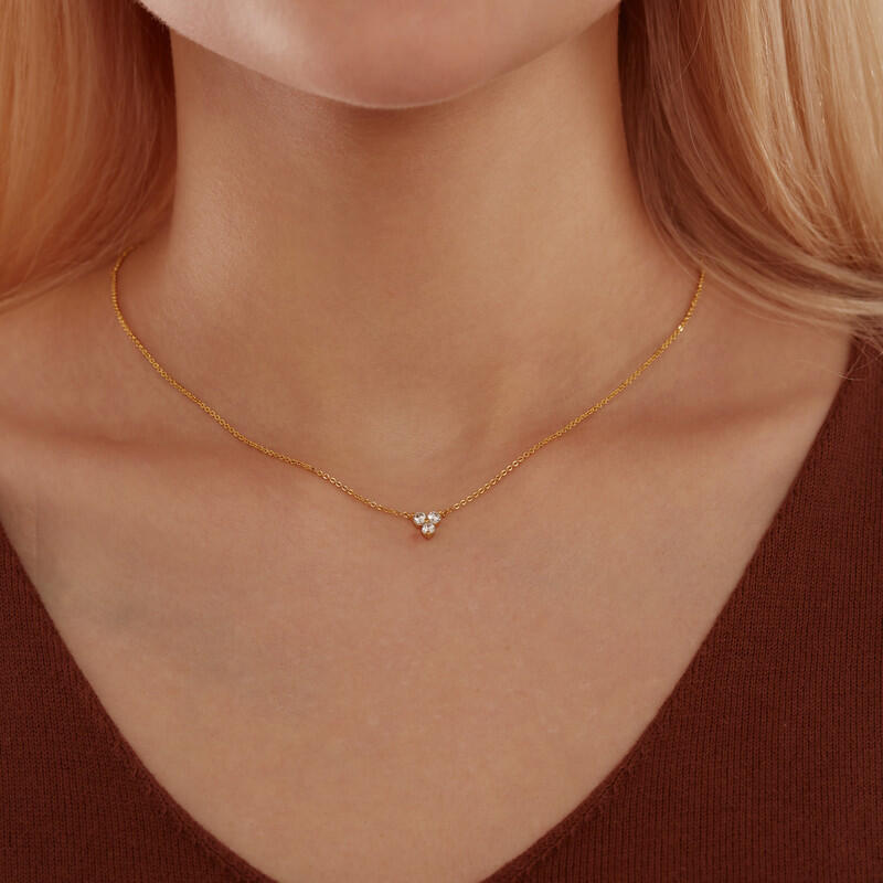 "Nobody Compares To You" Round Cut Cluster Necklace