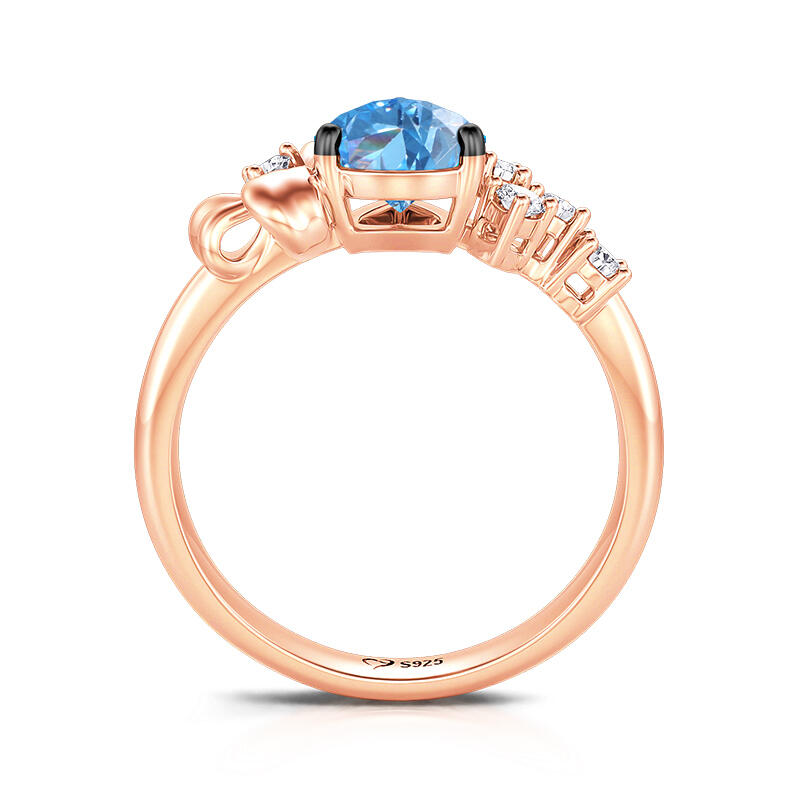 Jeulia Bague Coupe poire Nœud papillon Argent Sterling