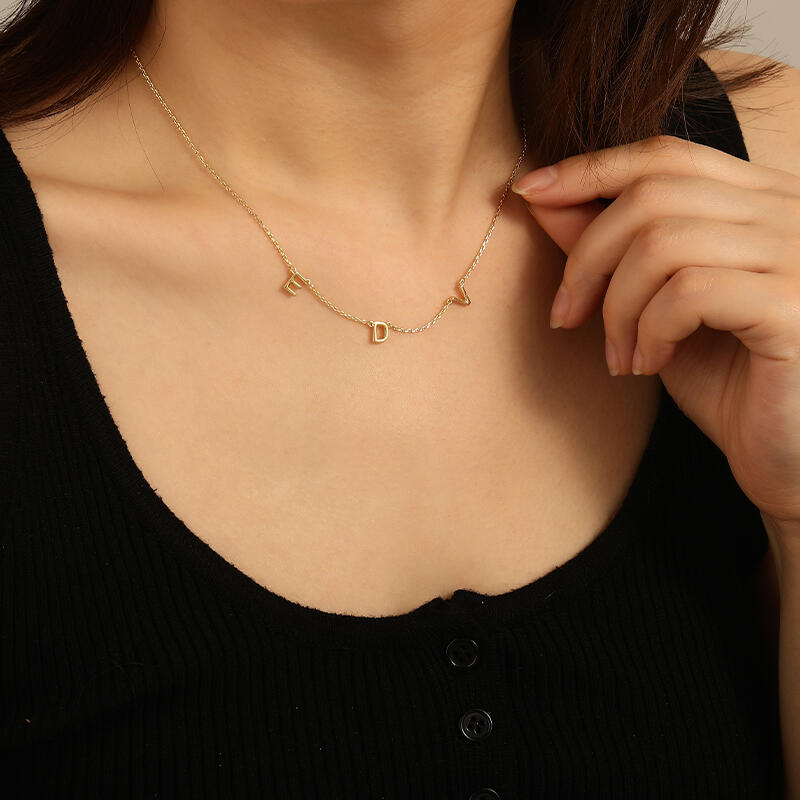 "Badges of the Beloved" Personalized Initial Necklace