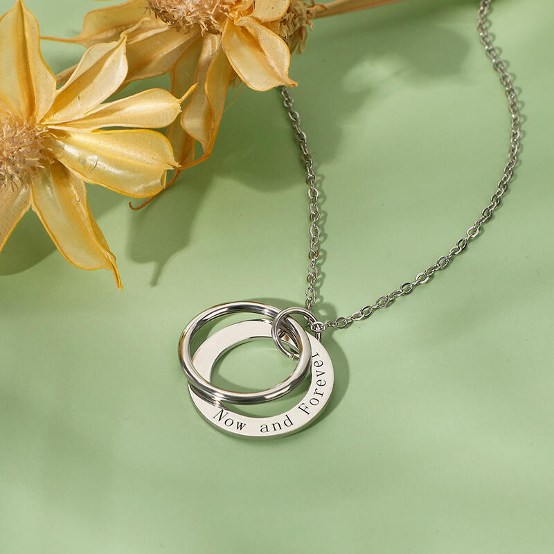 サークル メッセージ 刻印 ネックレス