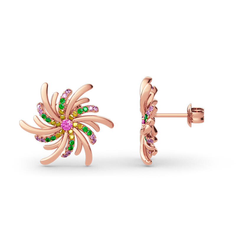 Jeulia Brincos de prata esterlina clássico