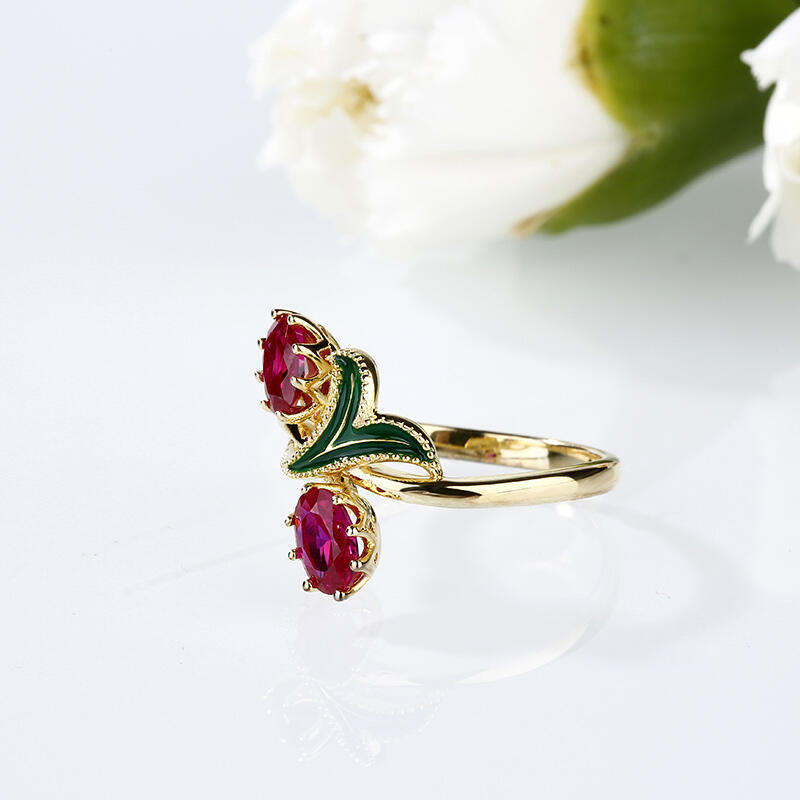 Jeulia Anillo Con Dos Tonos En Plata De Ley