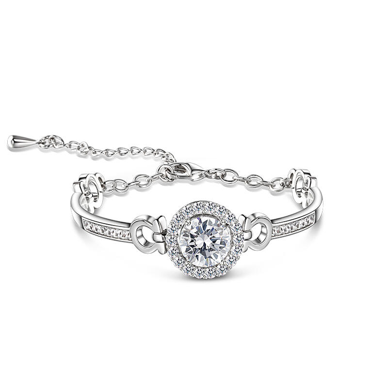 Jeulia Classic Halo Design Bracelet