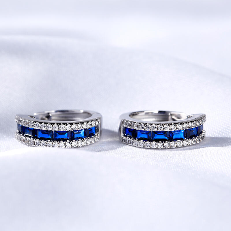 Jeulia Classic Sterling Silver Hoop Earrings