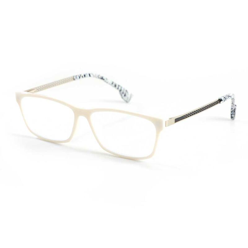 Occhiali da Vista Eddie Rettangolare Bianco 