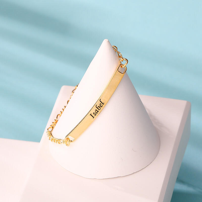 ID ブレスレット プレート 刻印 ブレスレット