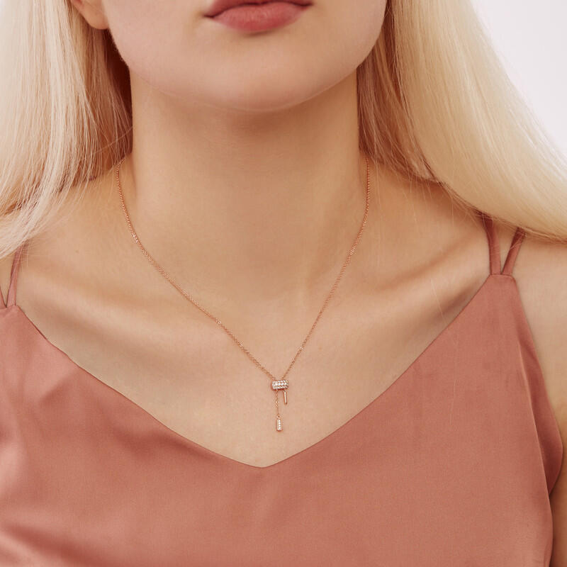 "Pink Memories" Round Cut Necklace