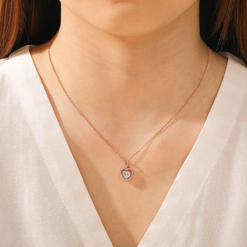 Jeulia Custom Infinite Heart Necklace for Love