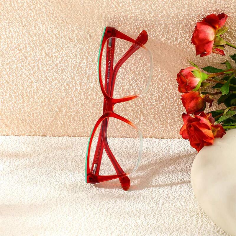 Lunettes de Vue Gill Cat Eye Rouge 