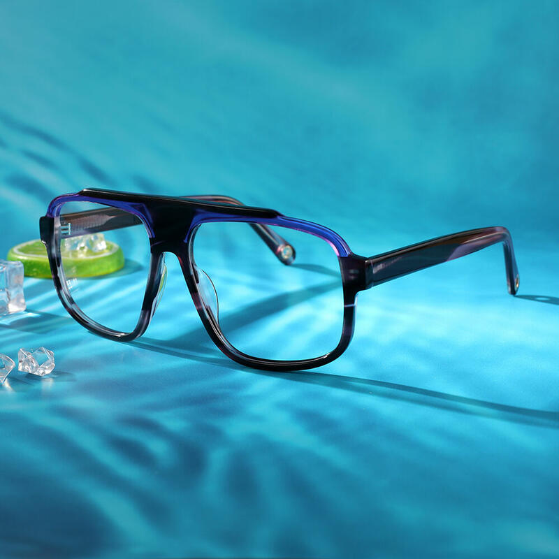 Minguell Aviator Purple Glasses