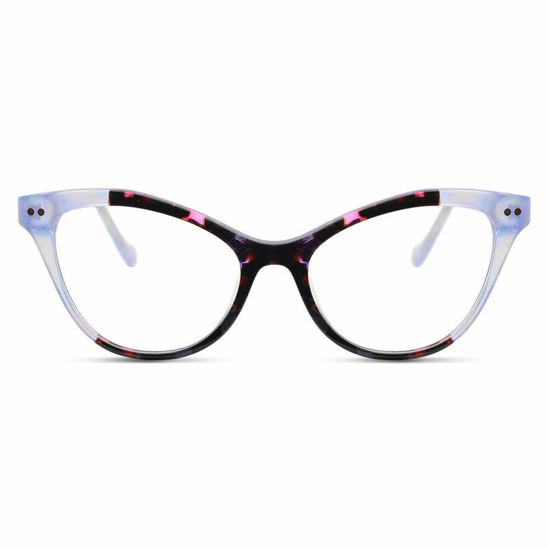 Kristyn Cat Eye Blue Glasses