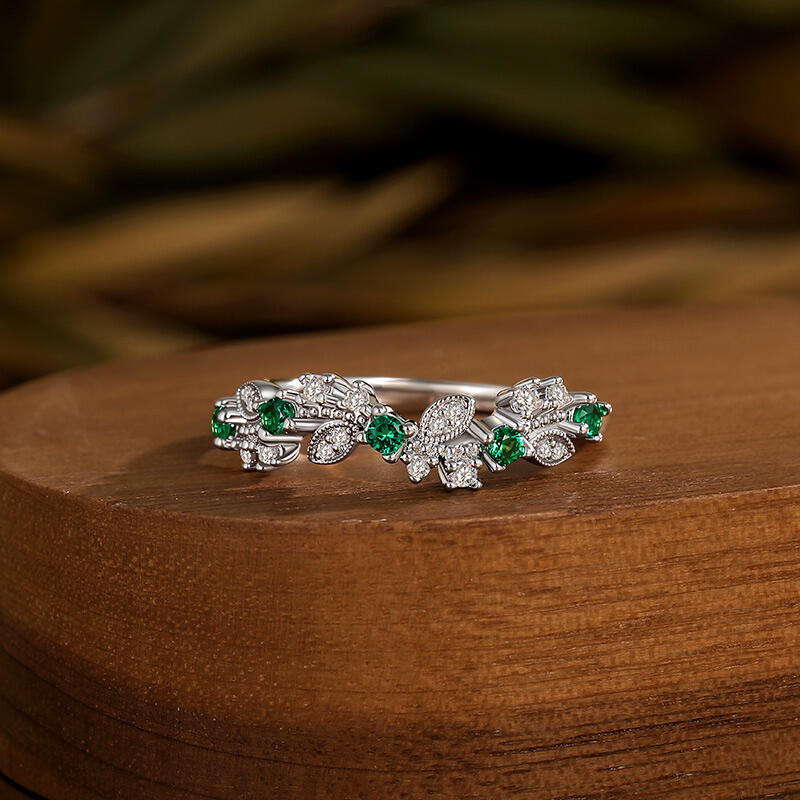 Jeulia Botanical Elements Custom Birthstone Ring