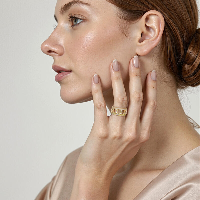 "Trace Of Life" Eternity Wedding Ring