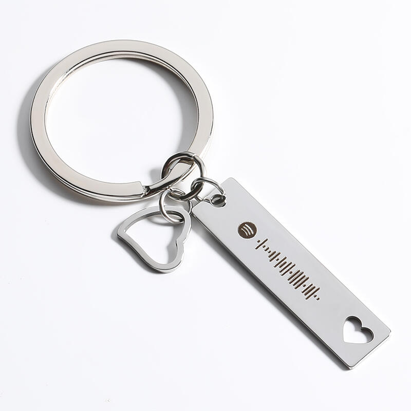 Scannable Spotify Code Custom Music Song Key Chain