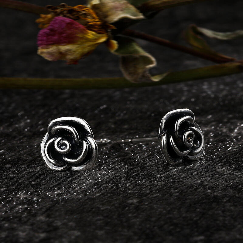 Jeulia "Rosenblomma" örhängen i sterlingsilver