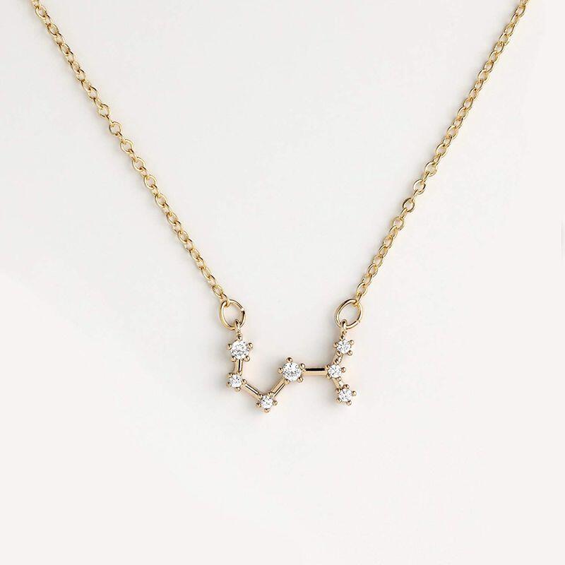 Jeulia Constellation Necklace With Stones Sterling Silver