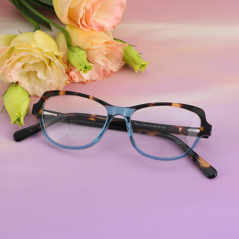 Cornelia Cat Eye Blaue Brille