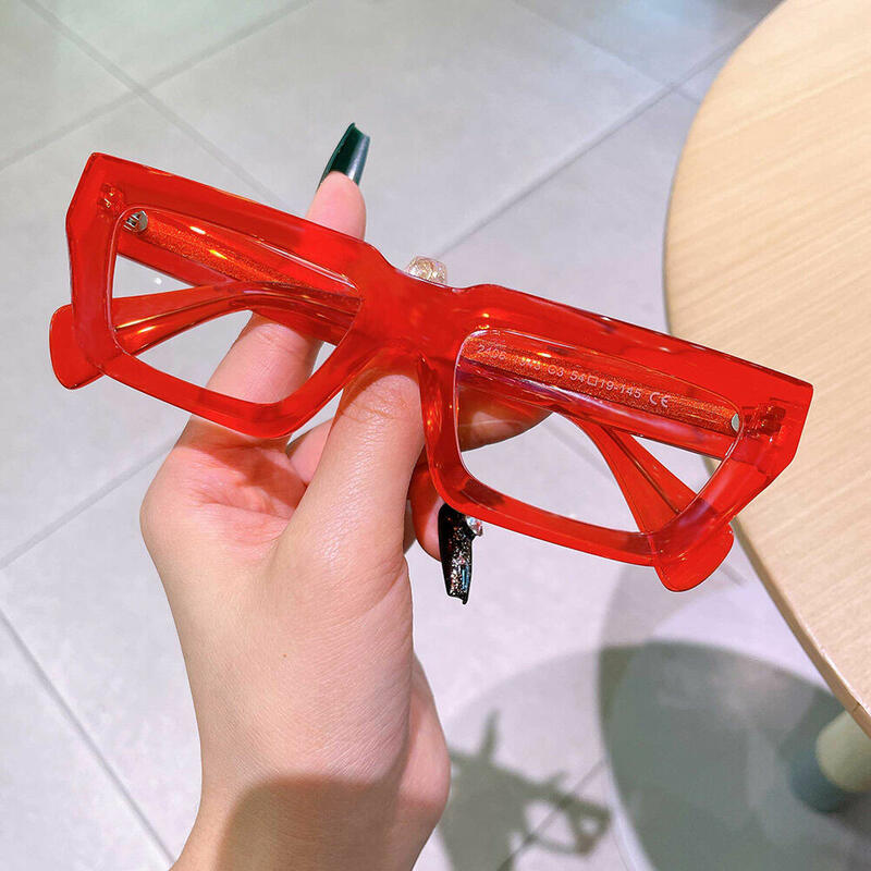 Evea Rectangle Rote Brille